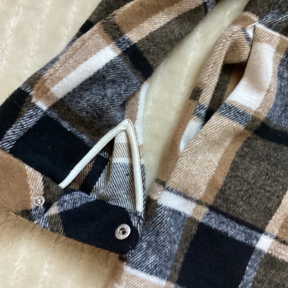 T H M L PLAID PRINT LONG SLEEVE SHIRT DRESS - Picture 13 of 16